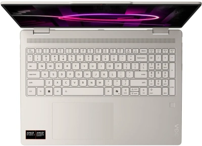 Ноутбук Lenovo Yoga 7 16AGP11 Ryzen AI 5 435 16Gb SSD512Gb AMD Radeon 840M 16" OLED Touch WUXGA (1920x1200) Windows 11 Home beige WiFi BT Cam (83TF003NRK)