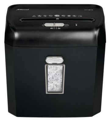 Шредер Rexel Promax RPX612 (секр.P-4) фрагменты 6лист. 12лтр. скрепки скобы пл.карты
