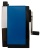 Точилка для карандашей механическая Kw-Trio 307Ablue 307A-BLU 1 отверстие металл синий