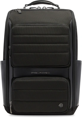 Рюкзак мужской Piquadro Oberon CA7279W150/N черный нейлон/натур.кожа