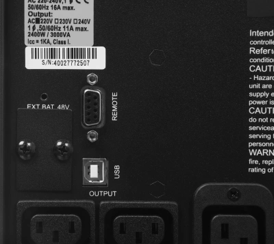 Источник бесперебойного питания Powercom Smart King Pro+ SPT-3000-II LCD 2400Вт 3000ВА черный