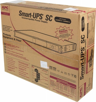 Источник бесперебойного питания APC Smart-UPS SC SC450RMI1U 280Вт 450ВА черный