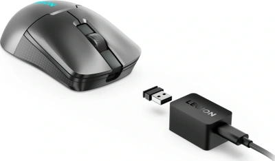 Мышь Lenovo Legion M600s Qi Wireless Gaming темно-серый оптическая 19000dpi беспров. BT/Radio USB 5but (GY51H47355)