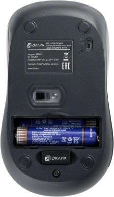 Мышь Оклик 675MW черный оптическая 1200dpi беспров. USB для ноутбука 3but (1025915)