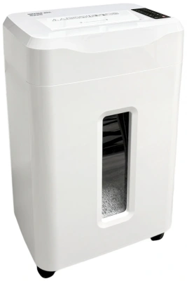 Шредер Office Kit S225 1,9х12 белый (секр.P-5) фрагменты 18лист. 35лтр. скобы пл.карты CD