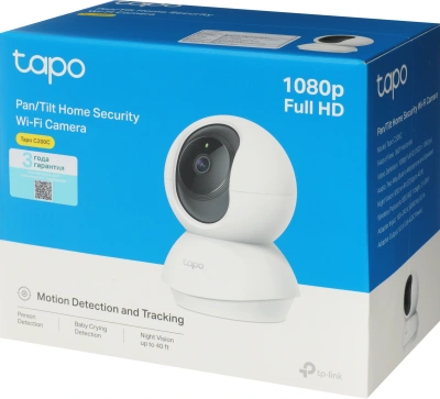 Камера видеонаблюдения IP TP-Link Tapo C200C Wi-Fi 4-4мм корп.:белый