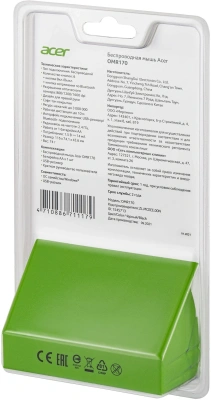 Мышь Acer OMR170 черный оптическая 1600dpi беспров. BT/Radio USB 6but (ZL.MCEEE.00N)
