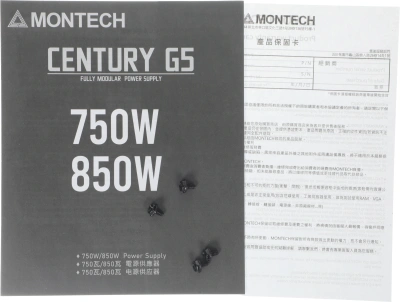 Блок питания Montech ATX 750W CENTURY GOLD G5 80+ gold (20+4pin) APFC 120mm fan 10xSATA Cab Manag RTL