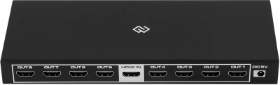 Сплиттер аудио-видео Digma DHSP-v2x8 HDMI (f)/8xHDMI (f) черный