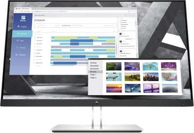 Монитор HP 27" E27q G4 черный IPS 5ms 16:9 HDMI матовая 250cd 178гр/178гр 2560x1440 75Hz VGA DP Quad 2K (1440p) USB 7кг