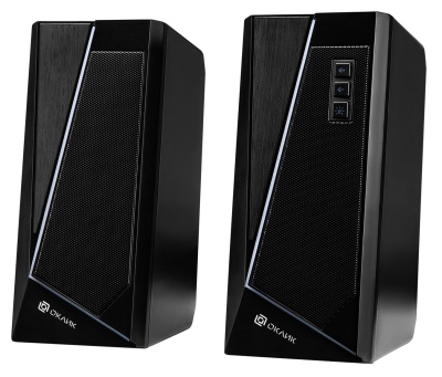 Колонки Оклик OK-125 2.0 черный 6Вт