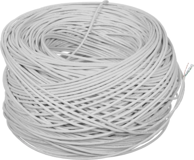 Кабель информационный Lanmaster TWT-5EUTP-XL-LSZH кат.5E UTP 4 пары 24AWG LSZH внутренний 305м белый