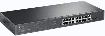 Коммутатор TP-Link TL-SG1218MP (L2) 18x1Гбит/с 2xКомбо(1000BASE-T/SFP) 16PoE+ 250W неуправляемый