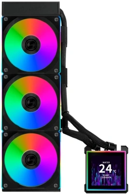 Система водяного охлаждения Lian-Li HydroShift II LCD-S 360CL ARGB Soc-AM5/AM4/1700/1851 черный 4-pin 30dB Al LCD Ret (G89.GHS2LCDS36CB.R0)