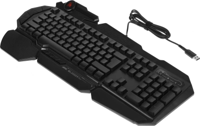 Клавиатура A4Tech B310N черный USB Multimedia for gamer LED (подставка для запястий) кабель 1.8м