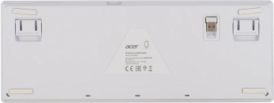 Клавиатура Acer OKR302 механическая белый USB беспроводная BT/Radio for gamer LED (ZL.KBDEE.016) кабель 1.6м