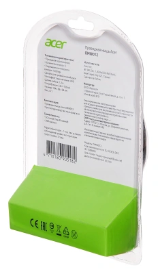 Мышь Acer OMW012 черный/красный оптическая 1200dpi USB 3but (ZL.MCEEE.003)
