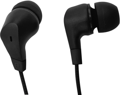 Гарнитура внутриканальные Оклик HS-S-250 1.2м черный проводные в ушной раковине (SS-E161)