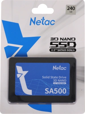 Накопитель SSD Netac SATA-III 240GB NT01SA500-240-S3X SA500 2.5"