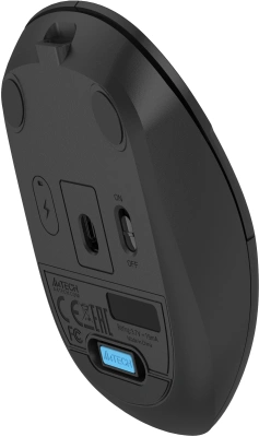 Мышь A4Tech Fstyler FG15CS Air2 черный оптическая 1200dpi silent беспров. USB для ноутбука 3but (FG15CS AIR2 BLACK)