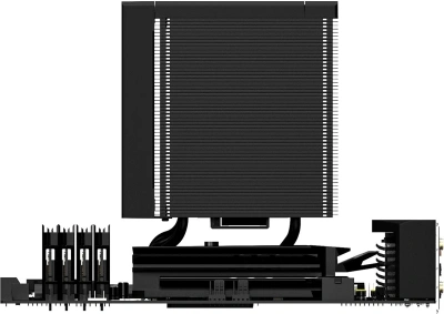 Устройство охлаждения(кулер) ID-Cooling Frozn A620 SLK нет подсветки Soc-AM5/AM4/1200/1700/1851 черный 4-pin 33.9dB Al+Cu 260W 1300gr Ret