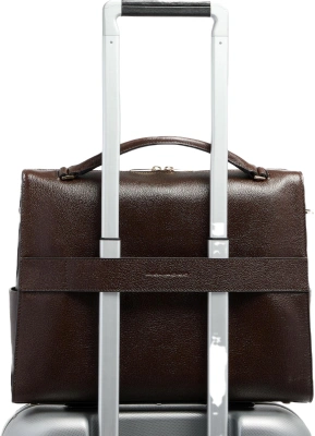 Деловая сумка Piquadro Patricia CA6774W140/M с отделением для ноутбука 14" коричневая натур.кожа