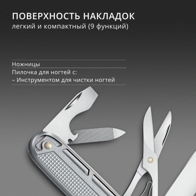 Нож перочинный Victorinox Synergy X Alox (0.8226.26) 93мм 10функц. серебристый карт.коробка