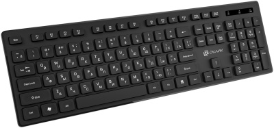 Клавиатура + мышь Оклик S255W клав:черный мышь:черный USB беспроводная Multimedia (1909361)