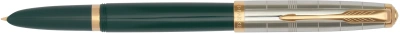 Ручка перьев. Parker 51 Premium (CW2169074) Forest Green GT F сталь нержавеющая подар.кор.