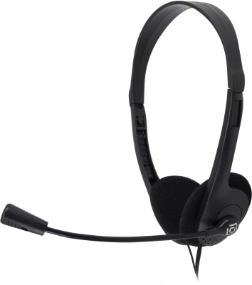 Наушники с микрофоном Оклик HS-M143VB черный 1.8м накладные оголовье (614036)