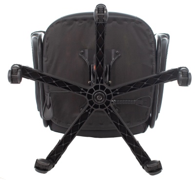 Кресло игровое Zombie Game 17 черный ткань/эко.кожа крестов. пластик