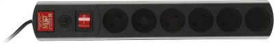 Сетевой фильтр Most LR 1.7м (6 розеток) черный (коробка)