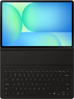 Чехол-клавиатура Samsung для Samsung Galaxy Tab S10 FE+ Book Cover Keyboard Slim поликарбонат/полиуретан черный (EF-DX620UBRGRU)