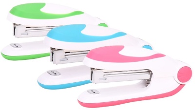 Степлер Deli E0228 Essential N10 (12листов) ассорти 50скоб коробка