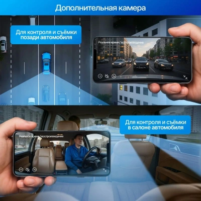 Видеорегистратор TrendVision Online Air 4G черный 1080x1920 1080p 160гр. GPS Allwinner V853