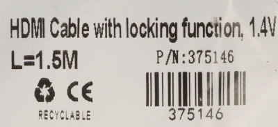 Кабель аудио-видео Buro HDMI 1.4 HDMI (m)/HDMI (m) 1.5м. позолоч.конт. черный (BHP1.5M)