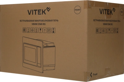 Микроволновая печь Vitek VBMW 2540 BG 25л. 850Вт черный (встраиваемая)