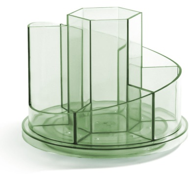 Органайзер настольный Deli 8943GREEN 150x150x114мм зеленый пластик