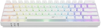 Клавиатура Оклик K763W механическая белый USB беспроводная BT/Radio Multimedia for gamer LED (1920562) кабель 1.5м