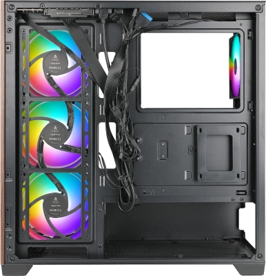 Корпус Azza Neptune черный без БП ATX 5x120mm 2x140mm 2xUSB2.0 1xUSB3.0 audio bott PSU