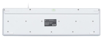 Клавиатура Оклик 550ML белый USB slim Multimedia LED (1061618) кабель 1.5м