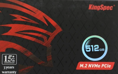 Накопитель SSD Kingspec PCIe 3.0 x4 512GB NX-512 M.2 2280 0.9 DWPD