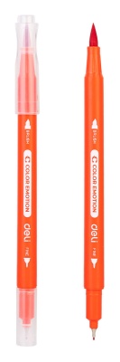Фломастеры Deli EC151-12 Color Emotion 12цв. пластиковая коробка (12шт.)