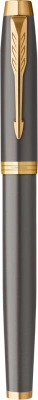 Ручка роллер Parker IM Premium Grey Core GT (2213778) F черн. черн. подар.кор.