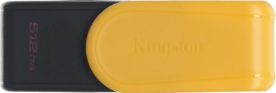 Флеш Диск Kingston 512GB DataTraveler Exodia S DTXS/512GB USB3.0 желтый/черный