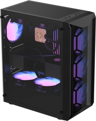 Корпус Formula Air Power G1 Plus черный без БП ATX 5x140mm 1xUSB2.0 1xUSB3.0 audio bott PSU