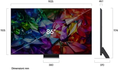 Телевизор LED LG 86" 86MRGB96B6B.ARUG черный титан 4K Ultra HD 120Hz DVB-T2 DVB-C DVB-S2 USB WiFi Smart TV