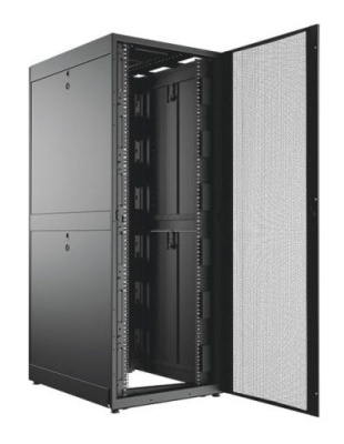 Шкаф коммутационный C3 Solutions (C3.RF4805) напольный 48U 750x1200мм пер.дв.перфор. задн.дв.перфор. 2 бок.пан. направл.под закл.гайки 1500кг черный 765мм 180кг 2249мм IP20 металл