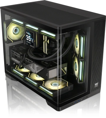Корпус Thermaltake Arcus 280 TG curved черный без БП mATX 6x120mm 2x140mm 2xUSB3.0 audio bott PSU