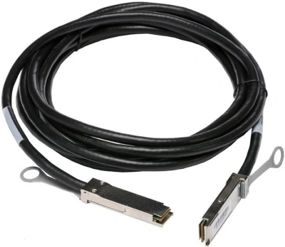 Кабель DAC Future Technologies FT-QSFP28-CabP-AWG30-1 100Гбит/с Cu пассив. 1м черный QSFP28-QSFP28